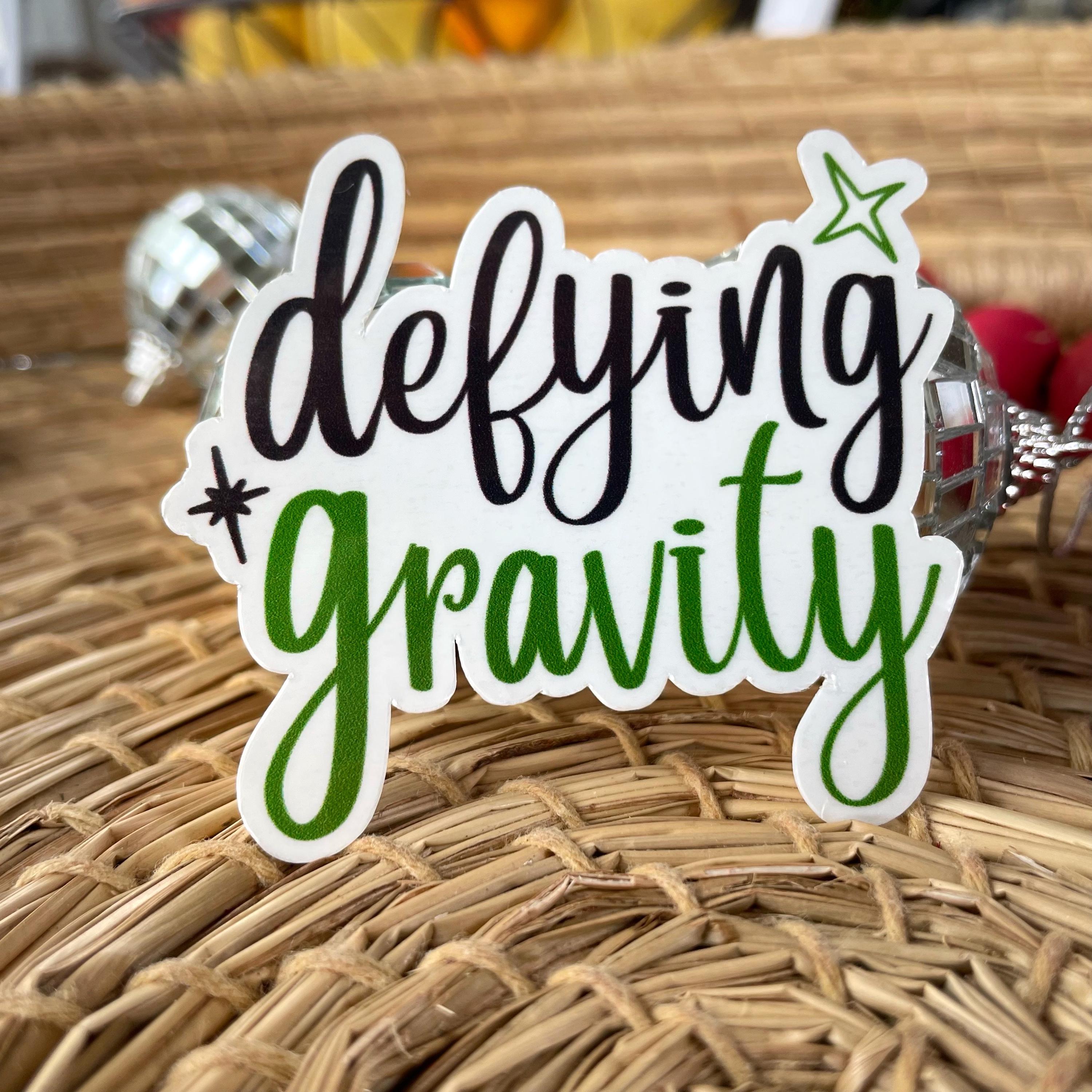 For Good Wicked Sticker for water bottle - Defying Gravity