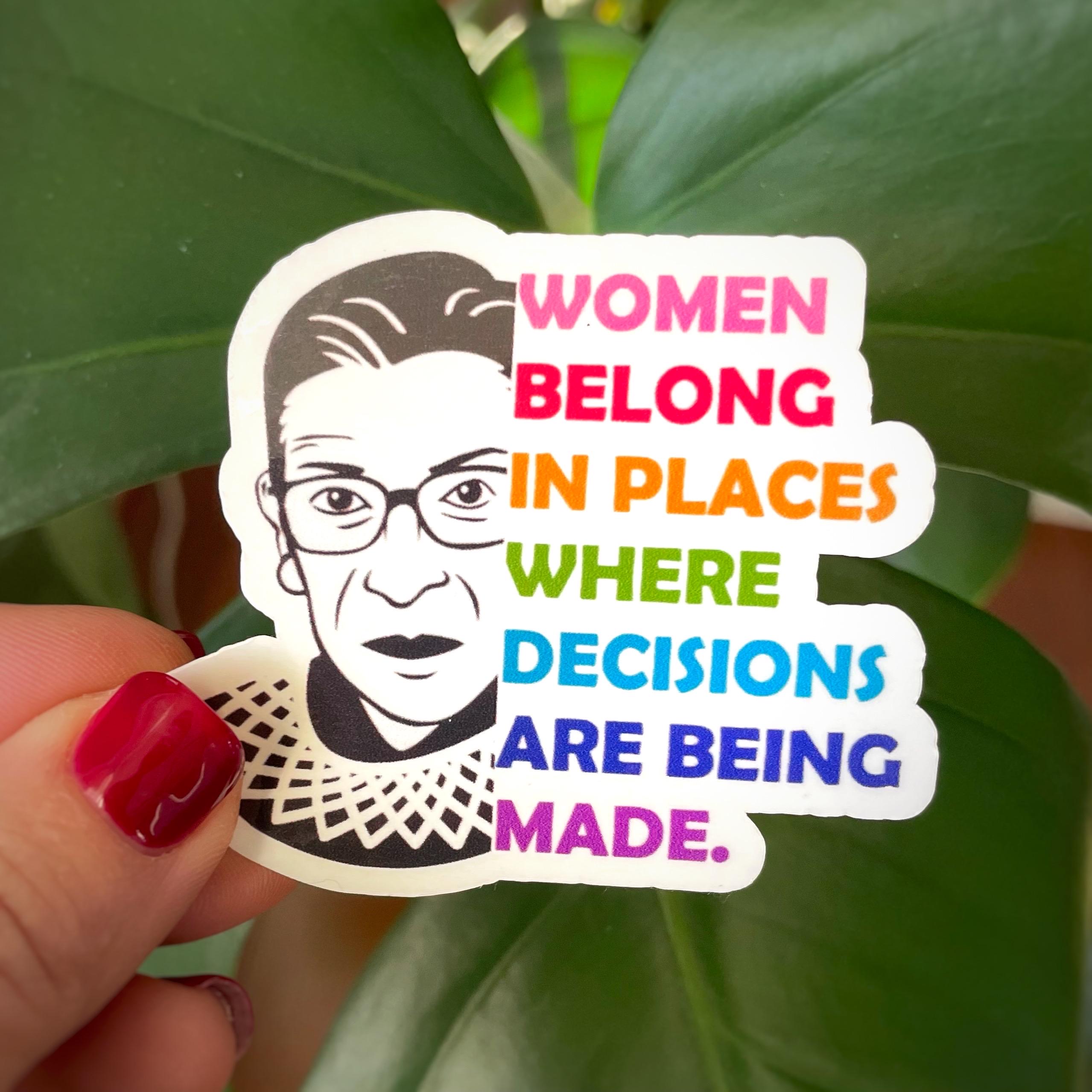 RGB Inspired Sticker - Women Belong Sticker