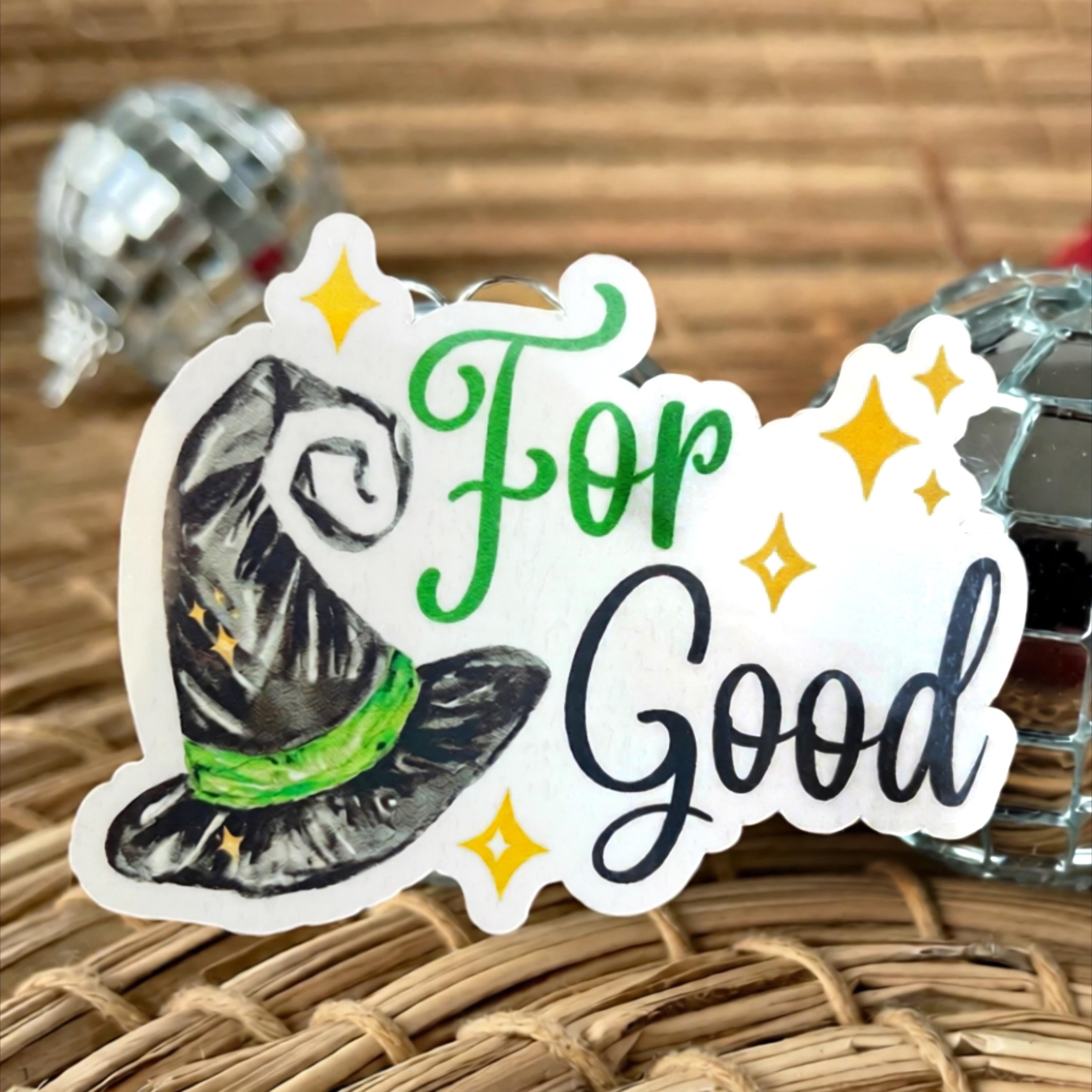 For Good Wicked Sticker for water bottle - Defying Gravity