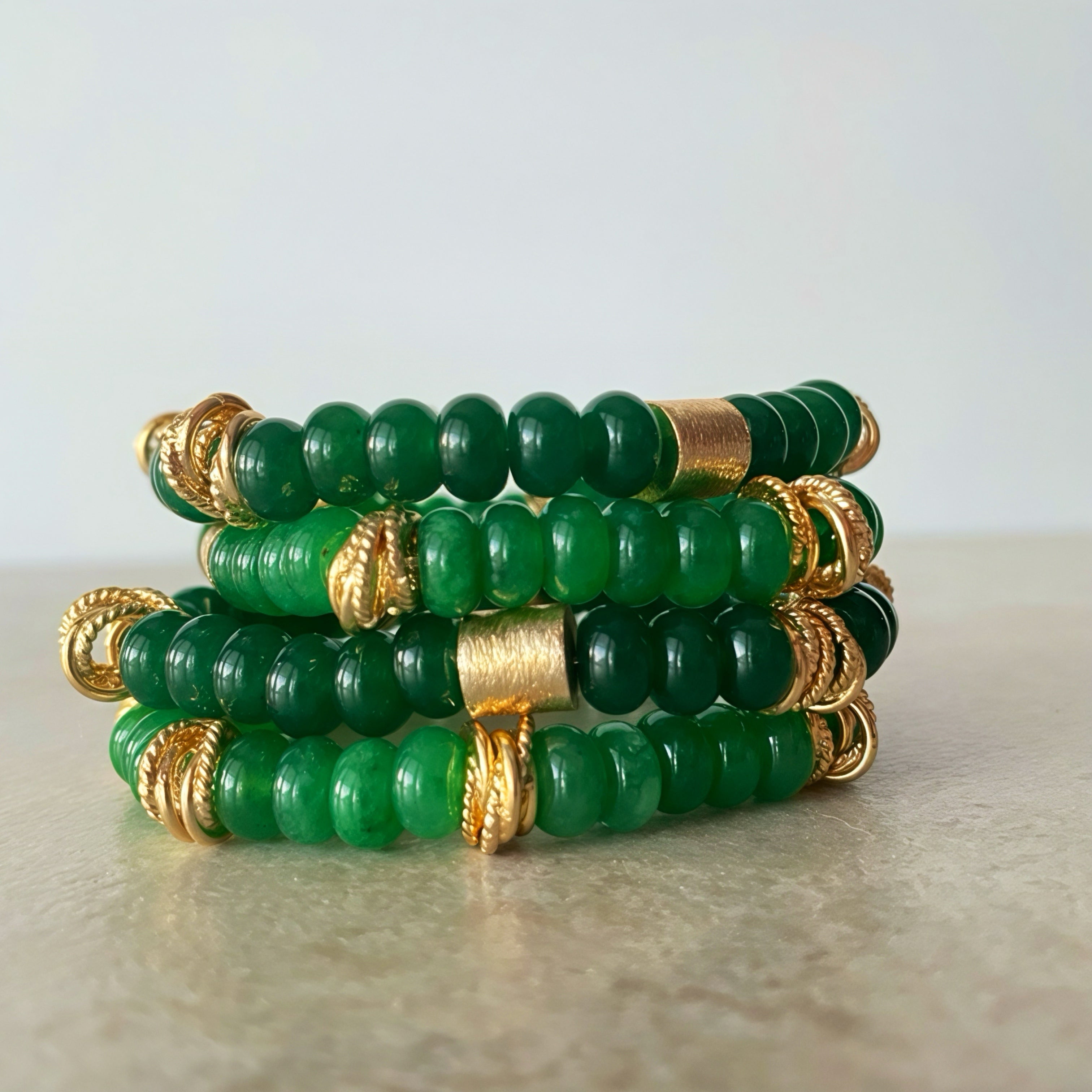 Gemstone Bead Stretch Bracelet - Pick your Color