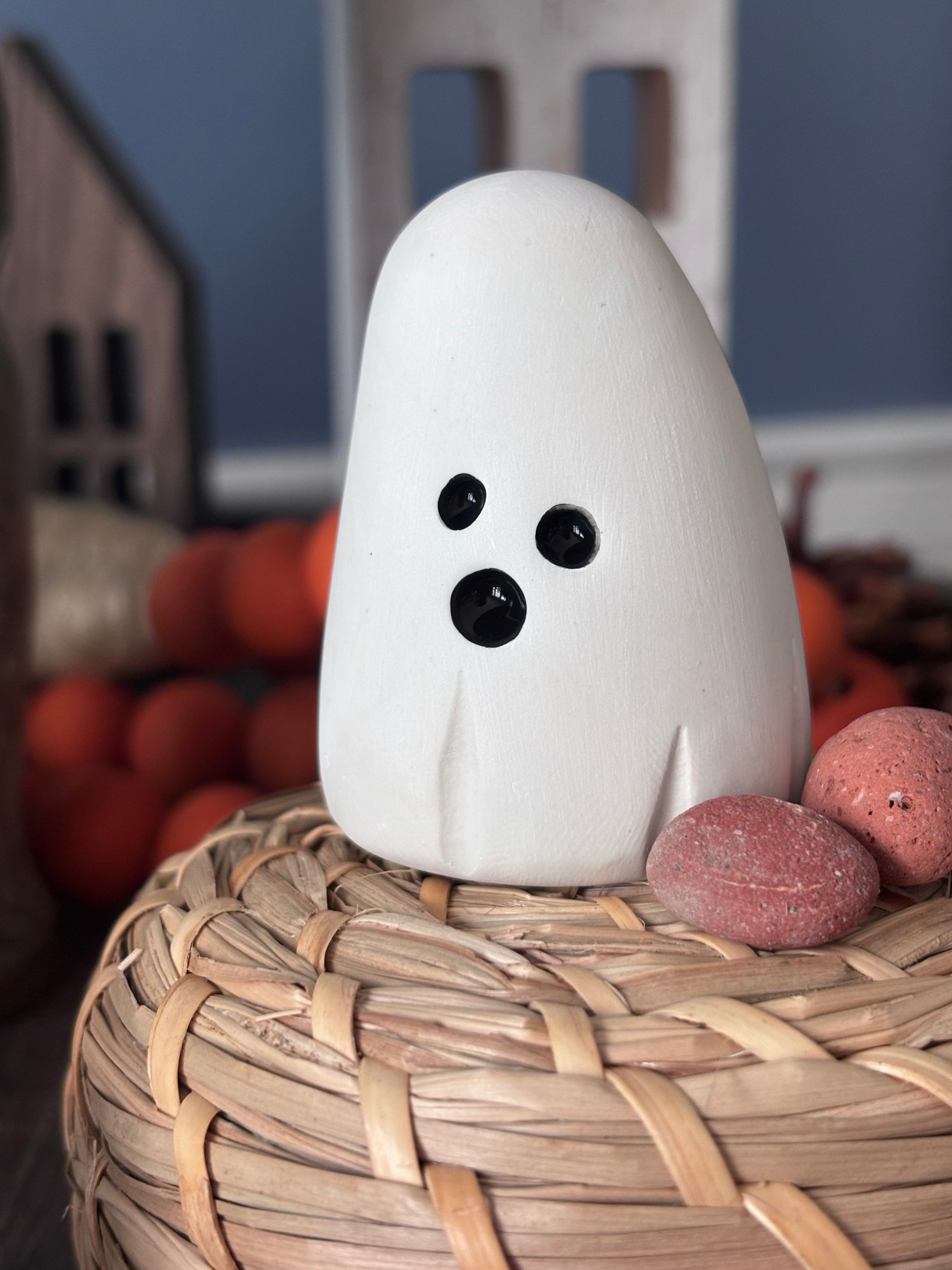 Clay Ghost Figurine - Ghostie Gang - Spooky Cute - Halloween Decor