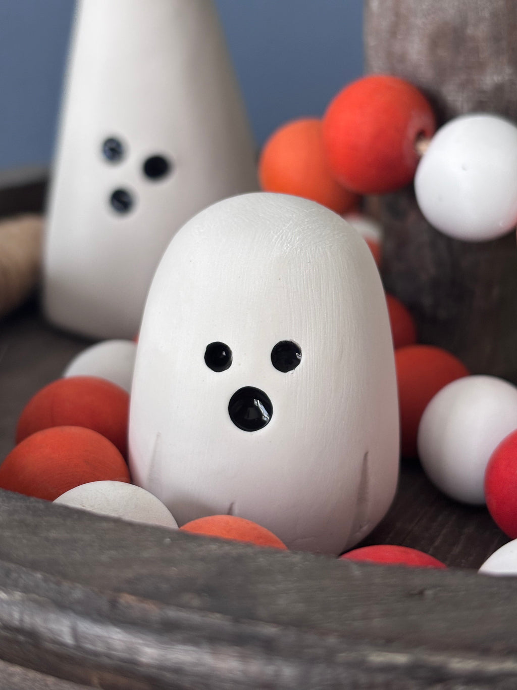Clay Ghost Figurine - Ghostie Gang - Spooky Cute - Halloween Decor