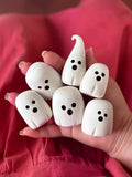 Clay Ghost Figurine - Ghostie Gang - Spooky Cute - Halloween Decor