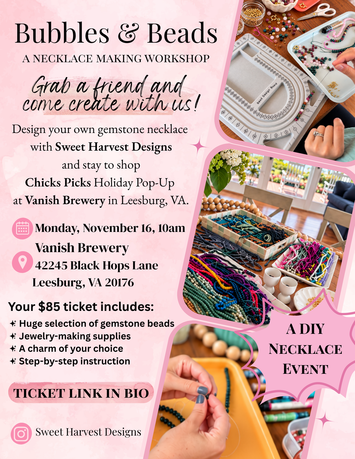 Sugar Stacks - Bead Bar Necklace Workshop