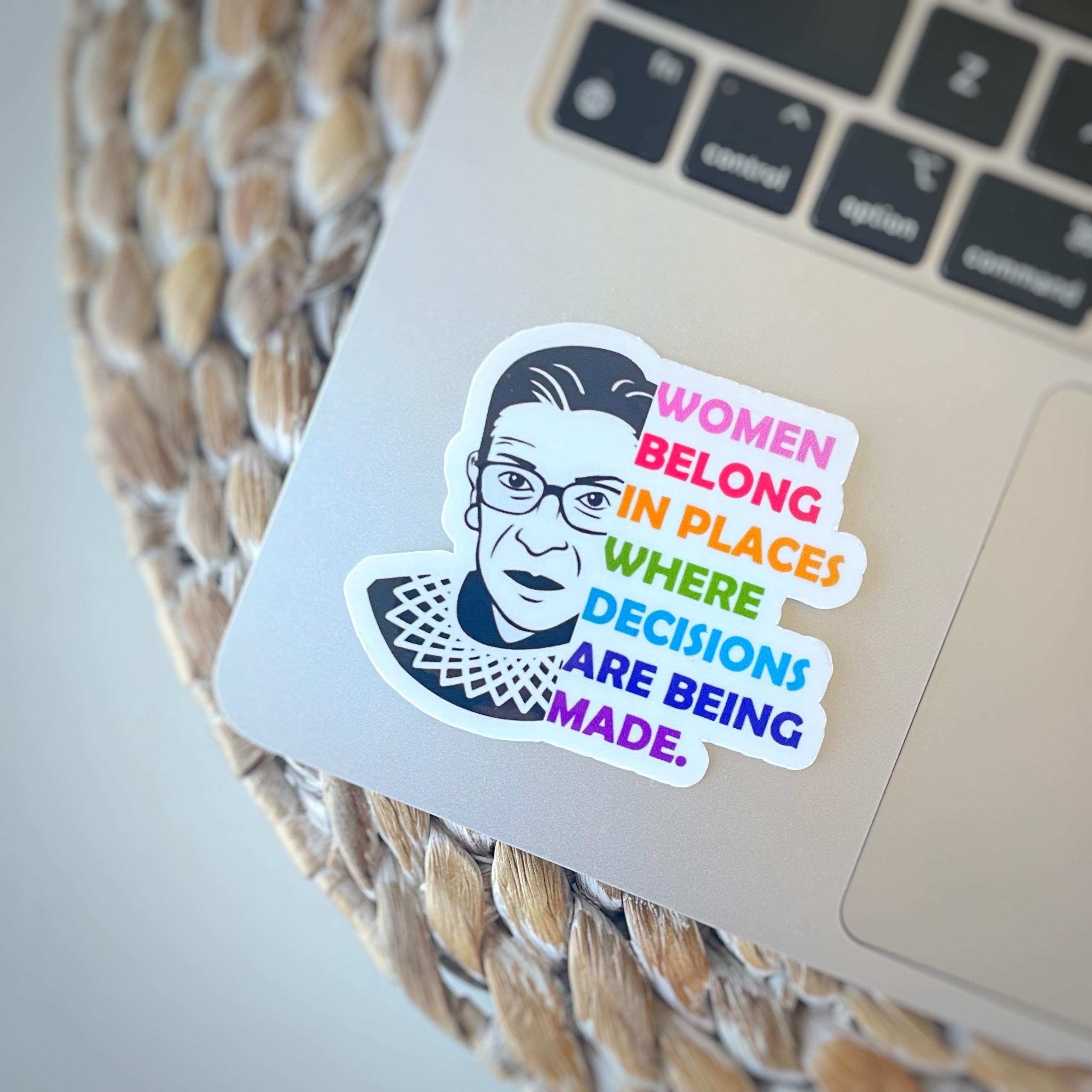 RGB Inspired Sticker - Women Belong Sticker